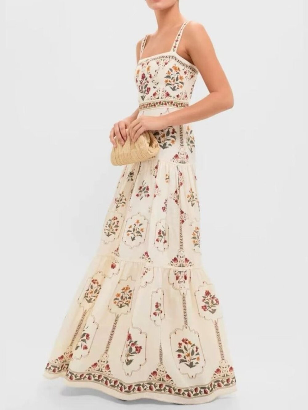 Zimmermann Women’s Cream Floral Embroidered Maxi Dress - Picture 2 of 6